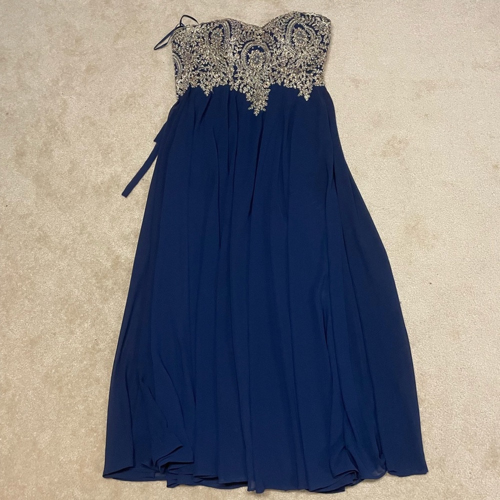 Royal Blue Prom Dress - Large